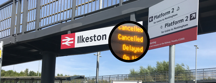 Ilkeston railway station cancelled train